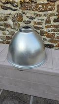 Large industrial aluminium pendant light c1970s