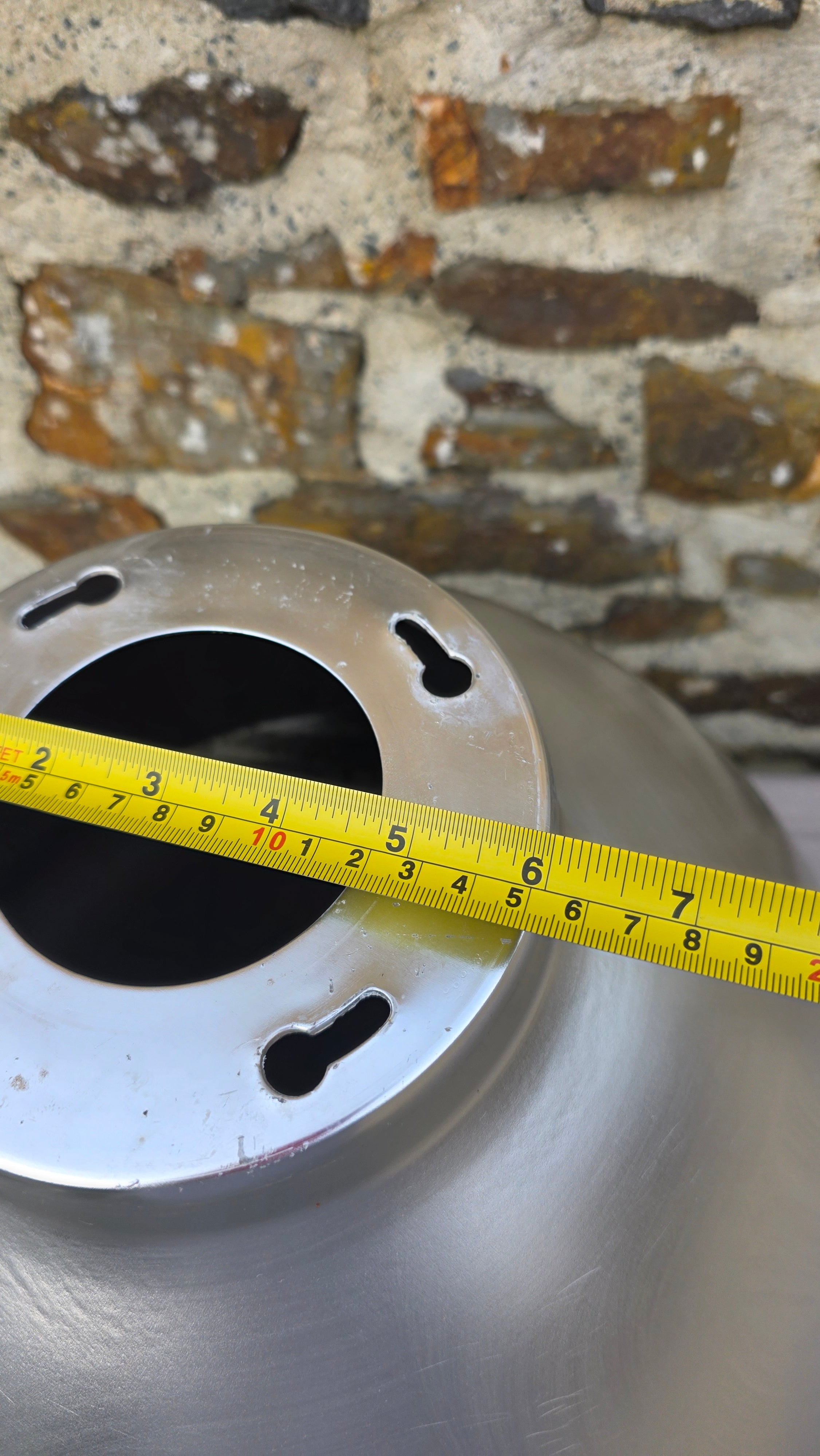 Large industrial aluminium pendant light c1970s